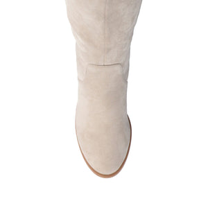 ROMILLY BOOTS IN WIDE-WIDTH & CALF - Stone