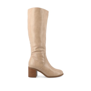 ROMILLY KNEE HIGH BOOTS IN X-WIDE CALF - Tan