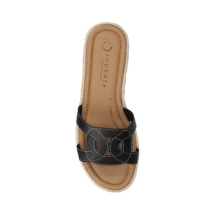 ROSALINDA ESPADRILLE SANDALS - Black
