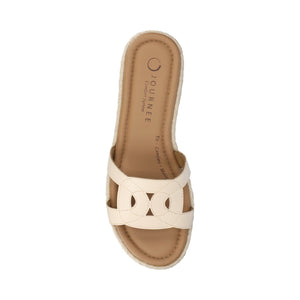 ROSALINDA ESPADRILLE SANDALS - Bone