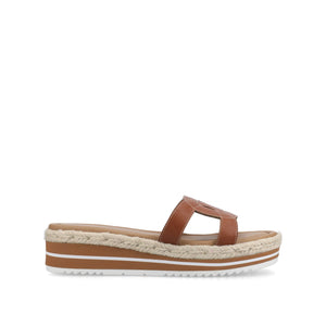 ROSALINDA ESPADRILLE SANDALS - Cognac
