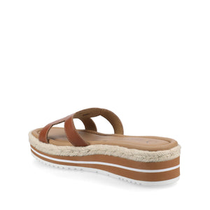 ROSALINDA ESPADRILLE SANDALS - Cognac