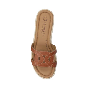 ROSALINDA ESPADRILLE SANDALS - Cognac