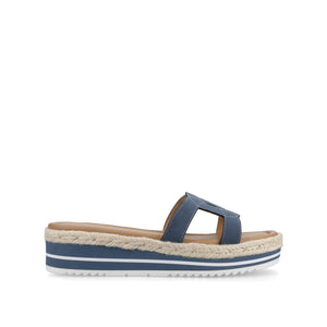 ROSALINDA ESPADRILLE SANDALS - Denim