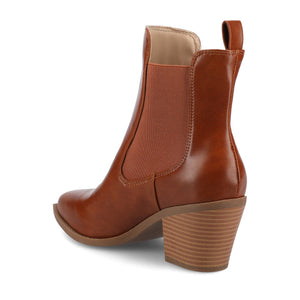 ROSEMARY WESTERN CHELSEA BOOTIES - Cognac