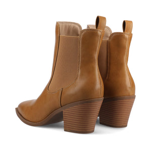 ROSEMARY WESTERN CHELSEA BOOTIES - Tan