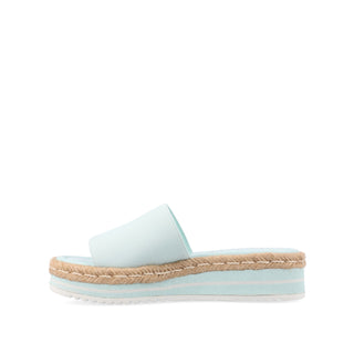 ROSEY ESPADRILLE WEDGE HEEL SLIDE SANDALS IN WIDE