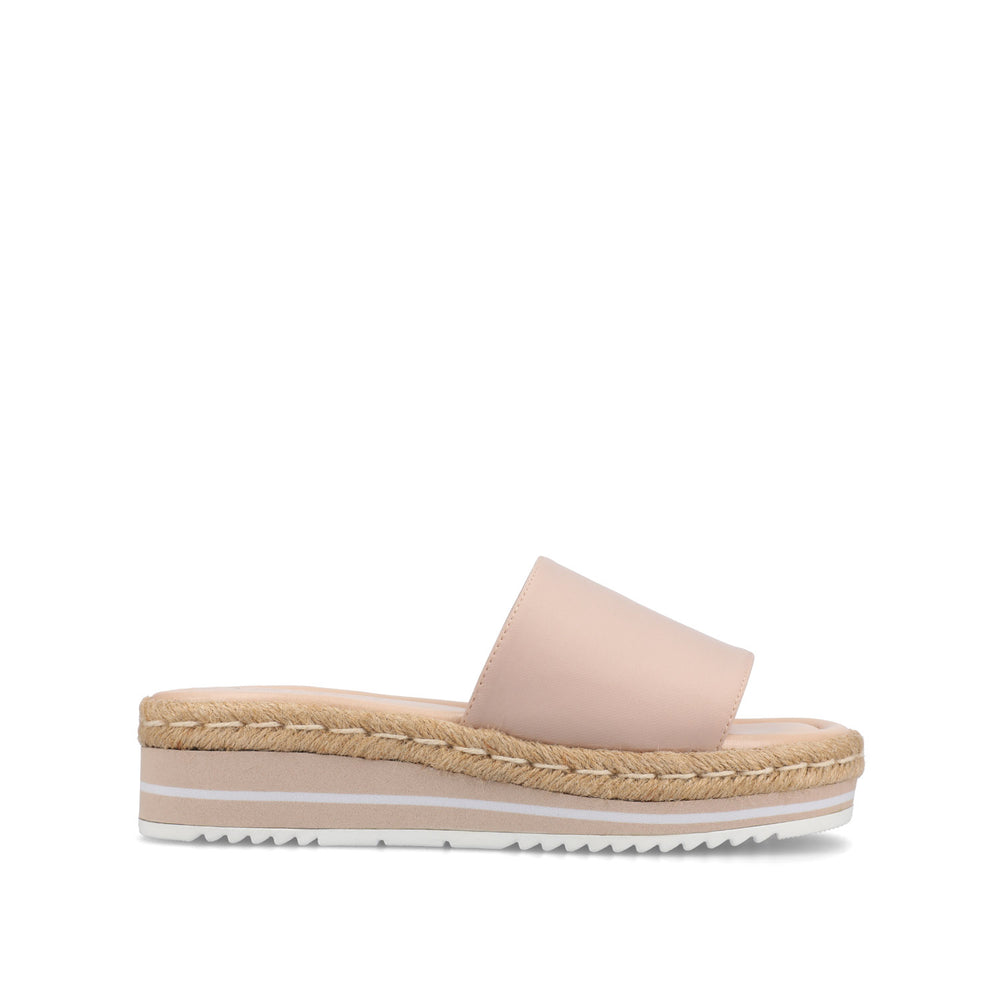 ROSEY ESPADRILLE WEDGE HEELED SLIDE SANDALS