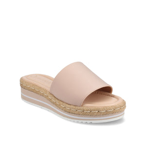 ROSEY ESPADRILLE WEDGE HEEL SANDALS IN WIDE - Blush