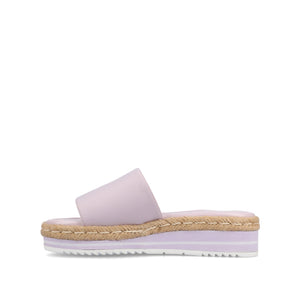 ROSEY ESPADRILLE WEDGE HEEL SANDALS IN STATEMENT IN WIDE - Lilac