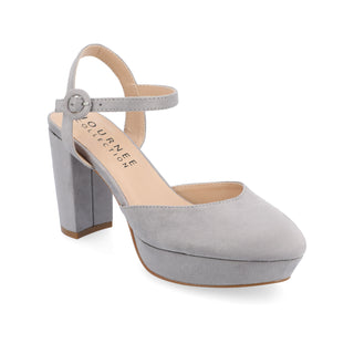 ROSLYNN PLATFORM HEELS IN FAUX SUEDE