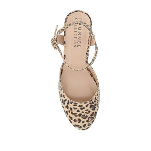 ROSLYNN PLATFORM HEELS IN FAUX SUEDE - Leopard Faux Suede 2
