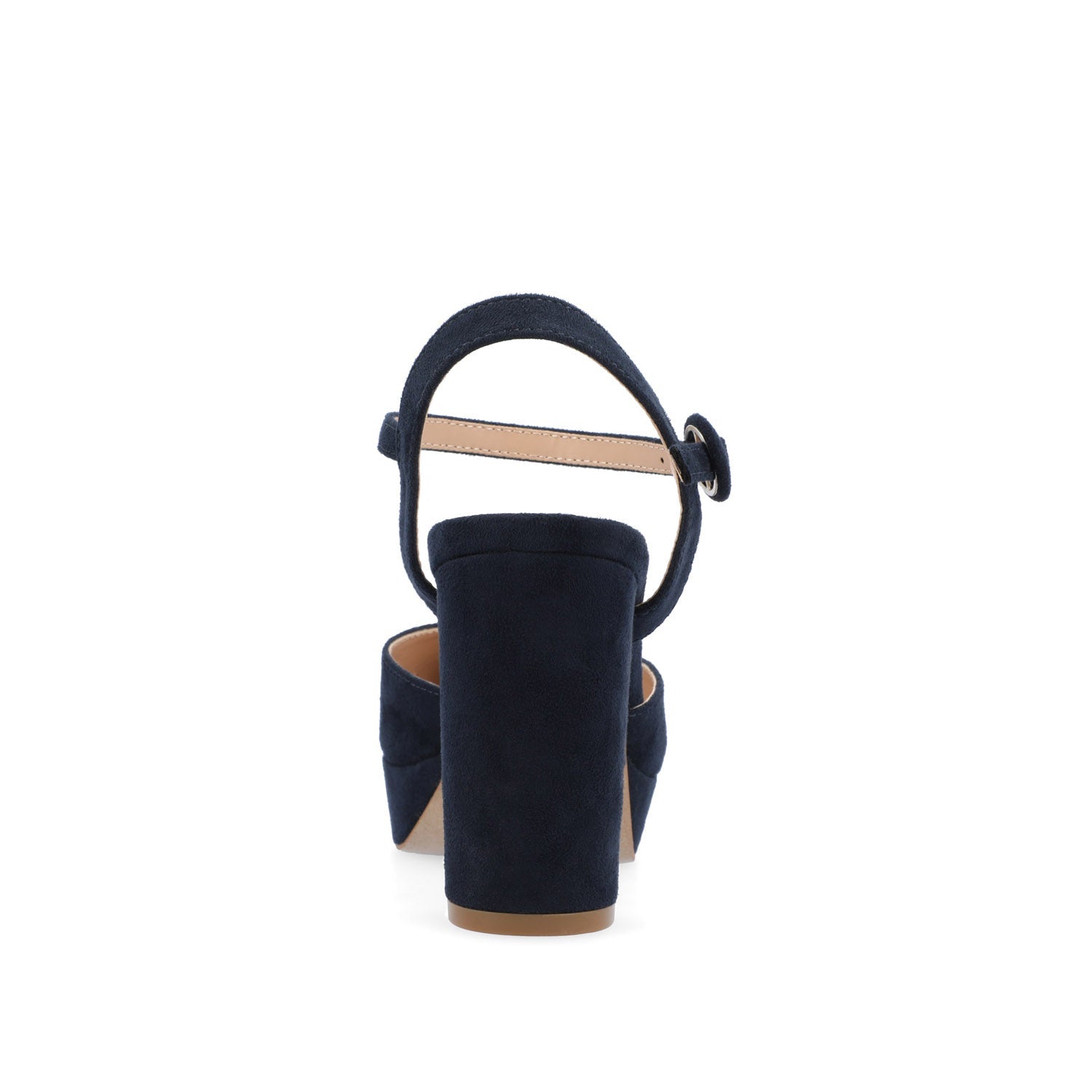 ROSLYNN PLATFORM HEELS IN FAUX SUEDE - Navy Nubuck