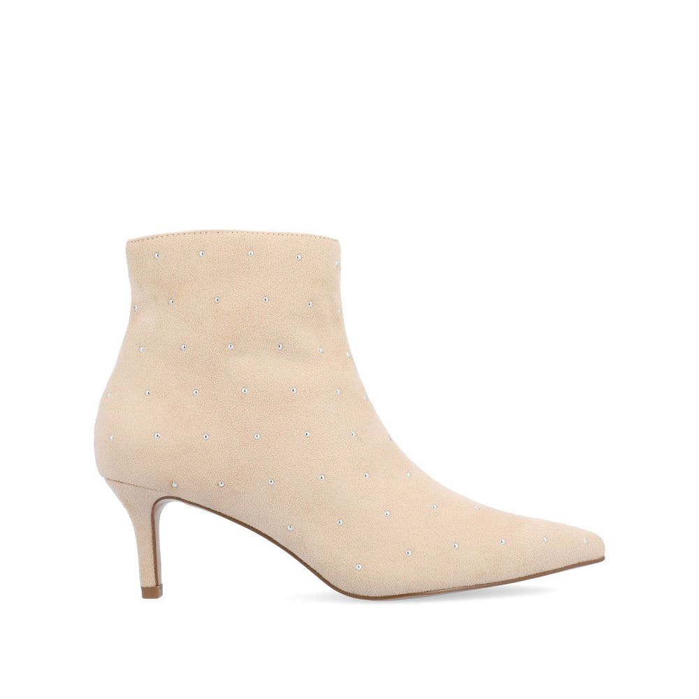 ROSSIA HEELED BOOTIES IN FAUX SUEDE