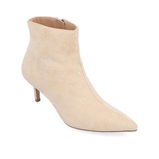 ROSSIA HEELED BOOTIES IN FAUX SUEDE