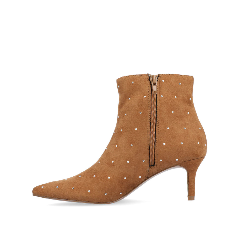 ROSSIA HEELED BOOTIES IN FAUX SUEDE