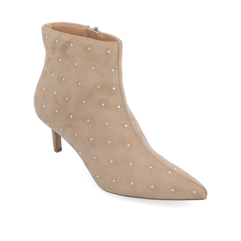 ROSSIA HEELED BOOTIES IN FAUX SUEDE