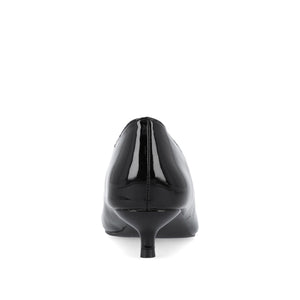 RUMI POINTED TOE KITTEN HEELS IN WIDE - Black