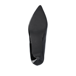 RUMI POINTED TOE KITTEN HEELS IN WIDE - Black