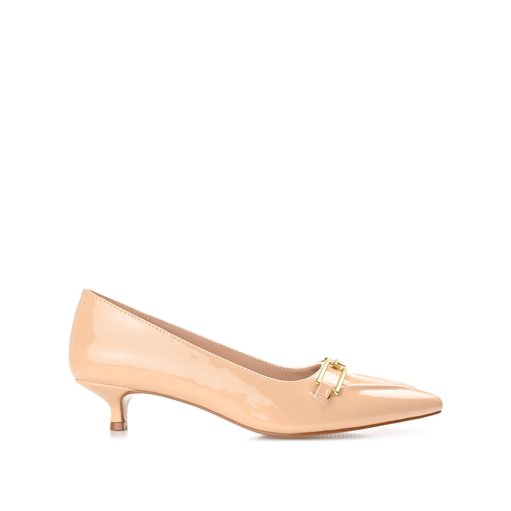 RUMI POINTED TOE KITTEN HEELS IN PATENT