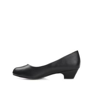 SAAR LOW PUMP HEELS IN VEGAN LEATHER - Black