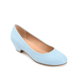 SAAR LOW PUMP HEELS IN WIDE - Light Blue