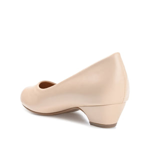 SAAR LOW PUMP HEELS IN VEGAN LEATHER - Nude