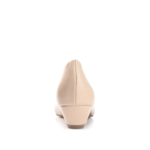 SAAR LOW PUMP HEELS IN NARROW - Nude