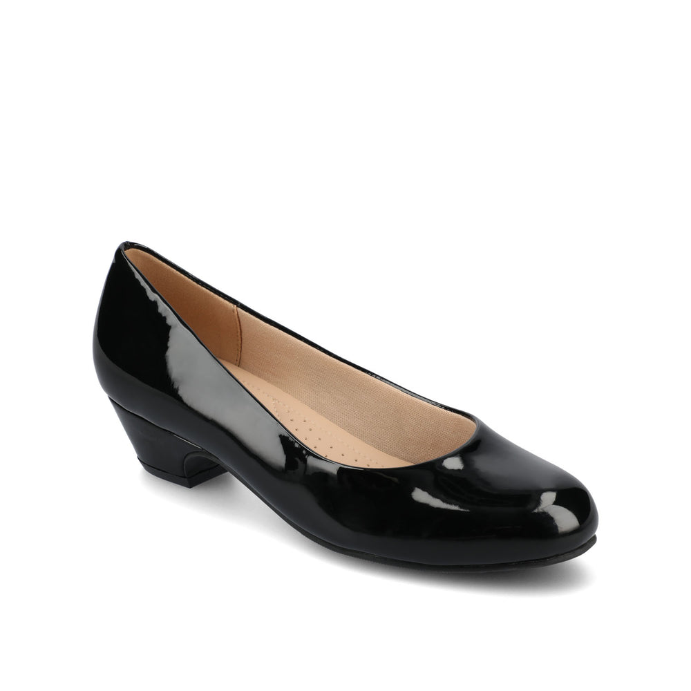 SAAR LOW PUMP HEELS IN PATENT