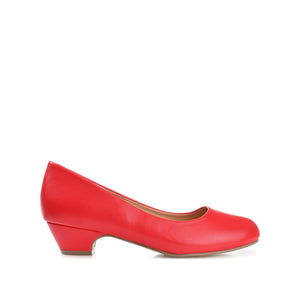 SAAR LOW PUMP HEELS IN WIDE - Red