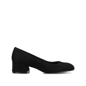 SAAR II LOW PUMP HEELS STATEMENT IN WIDE - Black Suede