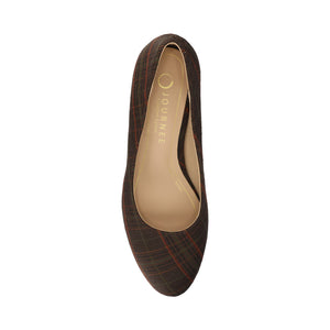SAAR II LOW PUMP HEELS IN STATEMENT - Brown Plaid
