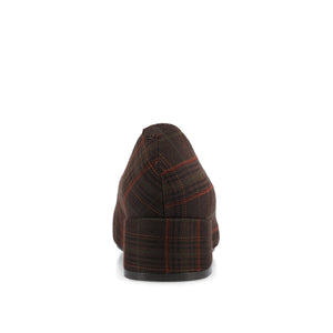 SAAR II LOW PUMP HEELS IN STATEMENT - Brown Plaid
