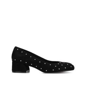 SAAR II LOW PUMP HEELS STATEMENT IN WIDE - Black Stud