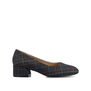 SAAR II LOW PUMP HEELS IN STATEMENT - Navy Plaid
