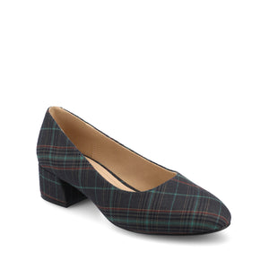 SAAR II LOW PUMP HEELS IN STATEMENT - Navy Plaid