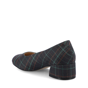 SAAR II LOW PUMP HEELS IN STATEMENT - Navy Plaid