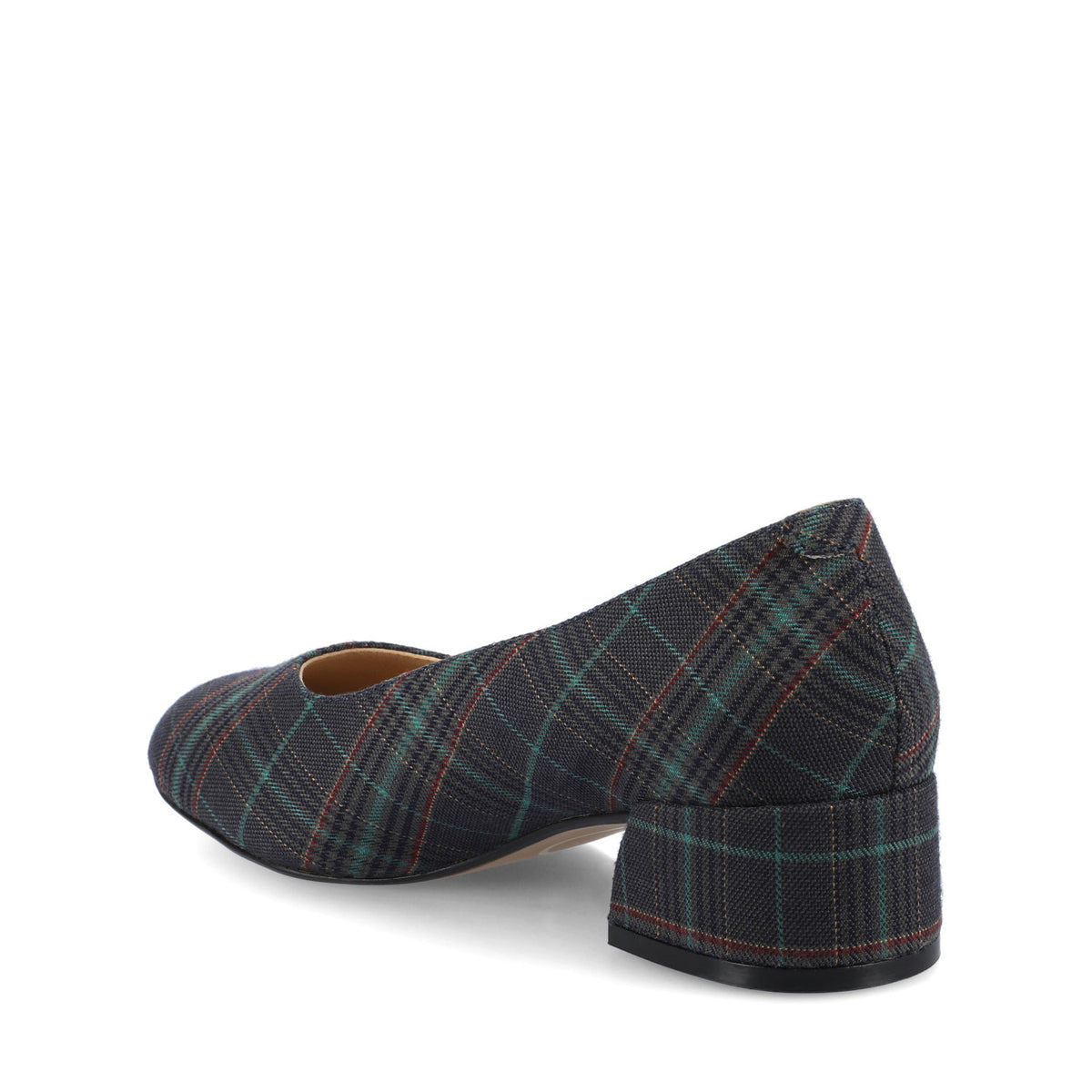SAAR II LOW PUMP HEELS STATEMENT IN WIDE - Navy Plaid