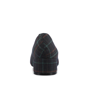 SAAR II LOW PUMP HEELS STATEMENT IN WIDE - Navy Plaid
