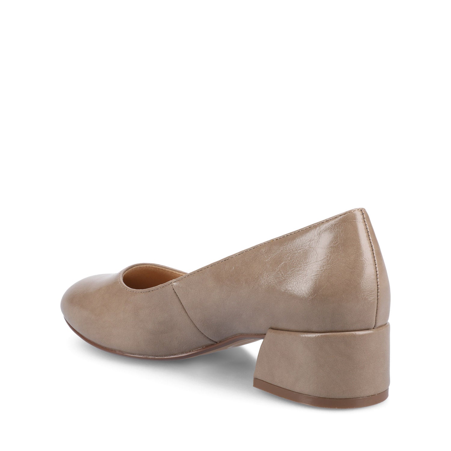 SAAR II LOW PUMP HEELS IN PATENT - Taupe Patent