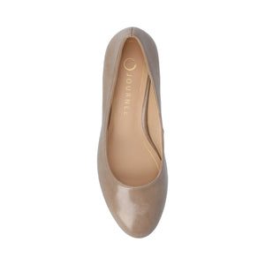 SAAR II LOW PUMP HEELS IN PATENT - Taupe Patent