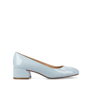 SAAR II LOW PUMP HEELS IN PATENT - Blue Patent