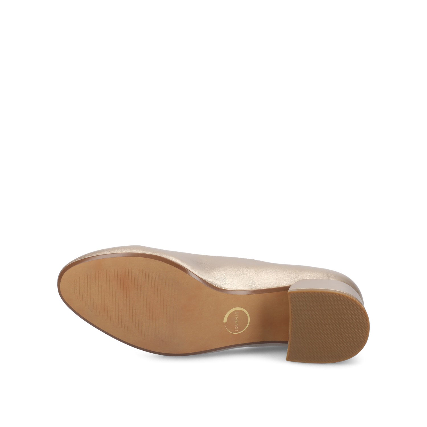 SAAR II PATENT PUMP HEELS IN WIDE - Champagne PU