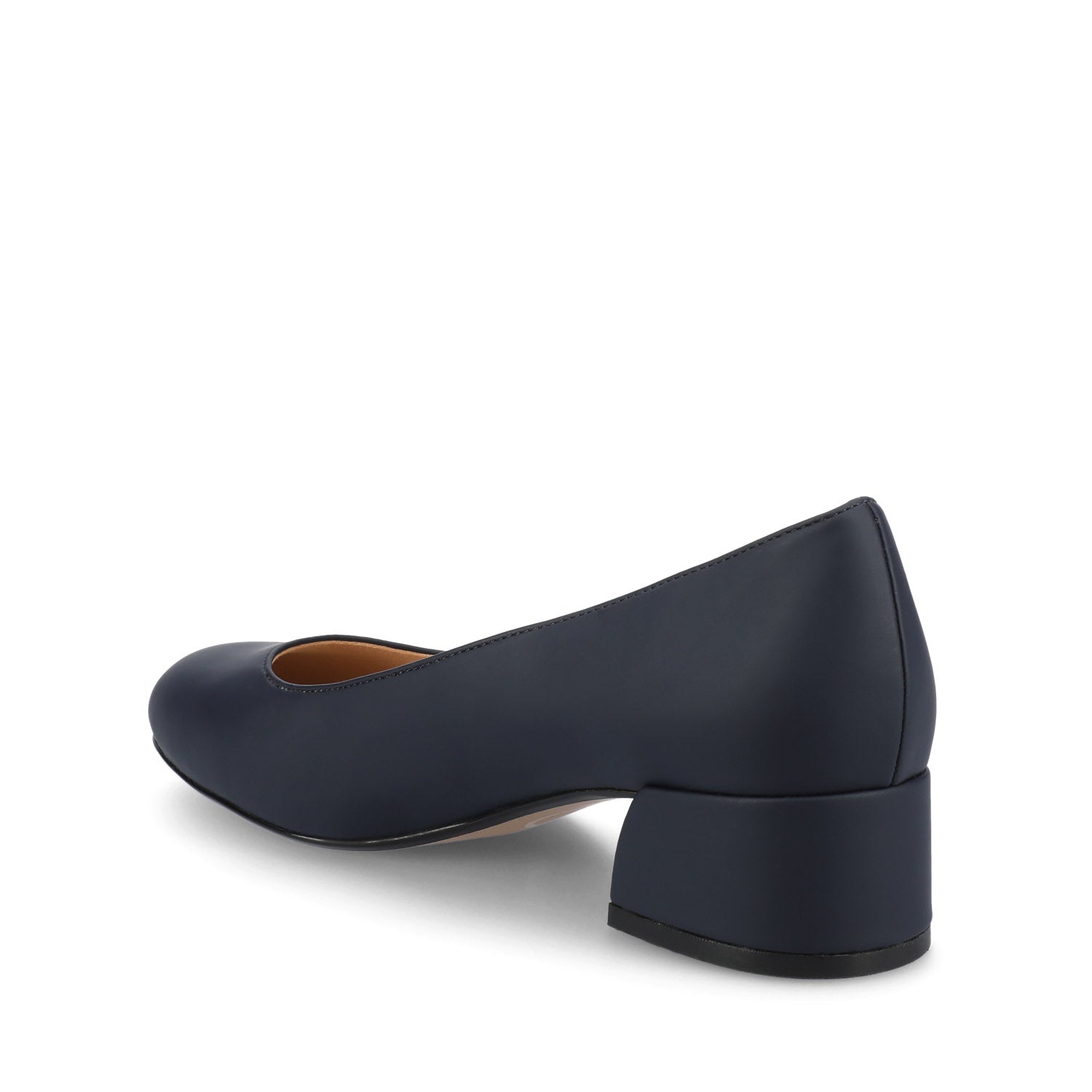 SAAR II VEGAN LEATHER PUMP HEELS IN WIDE - Navy PU