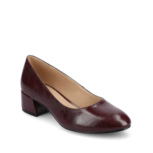 SAAR II PATENT PUMP HEELS IN WIDE - Oxblood Patent