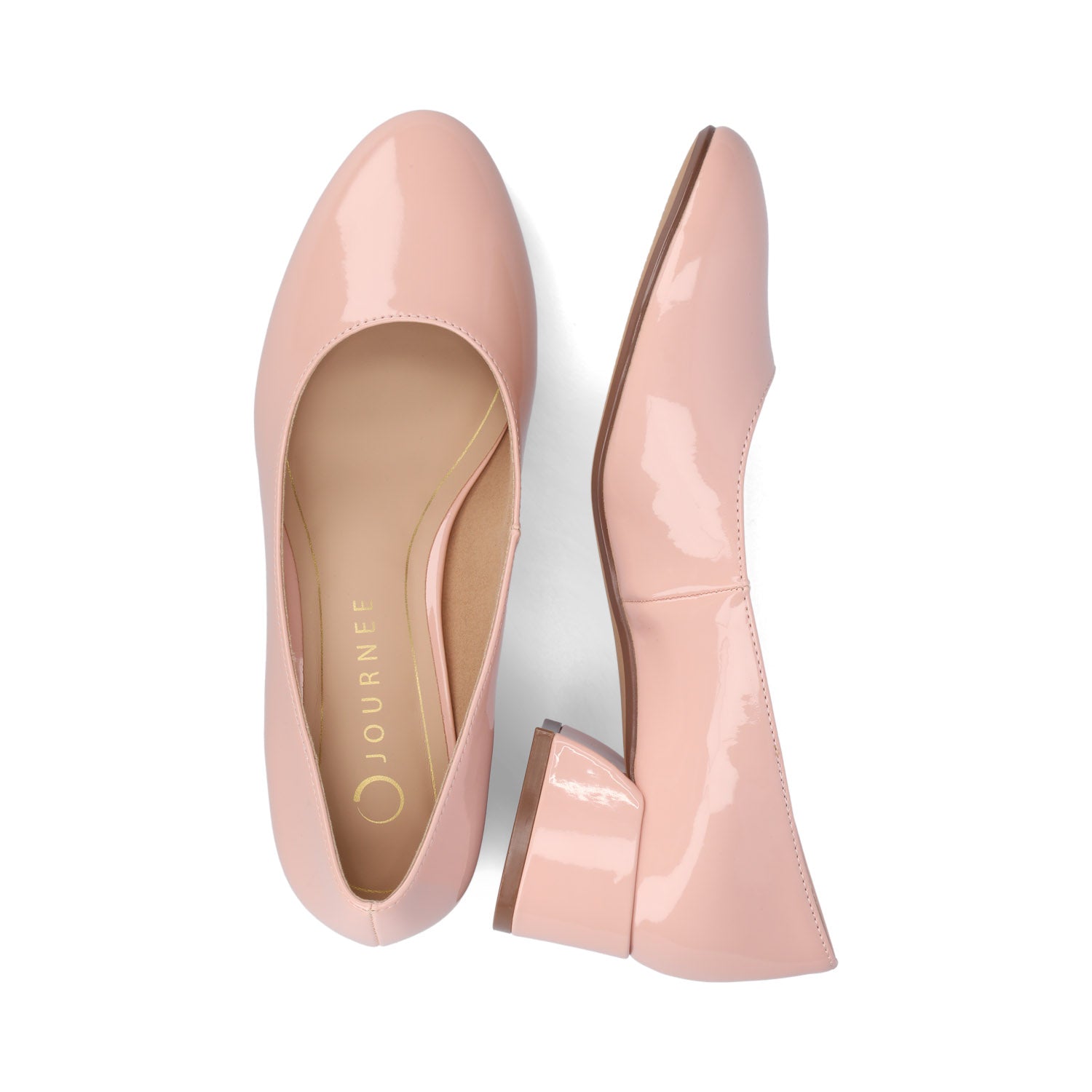 SAAR II PATENT PUMP HEELS IN WIDE - Pink Patent