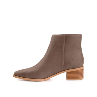 SADIYA ZIP-UP BOOTIES IN SUEDE