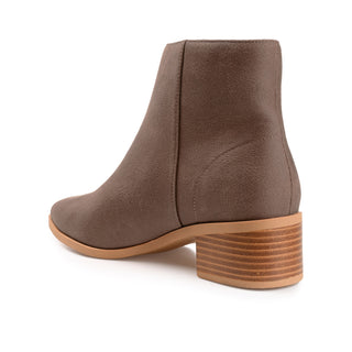 SADIYA ZIP-UP BOOTIES IN SUEDE