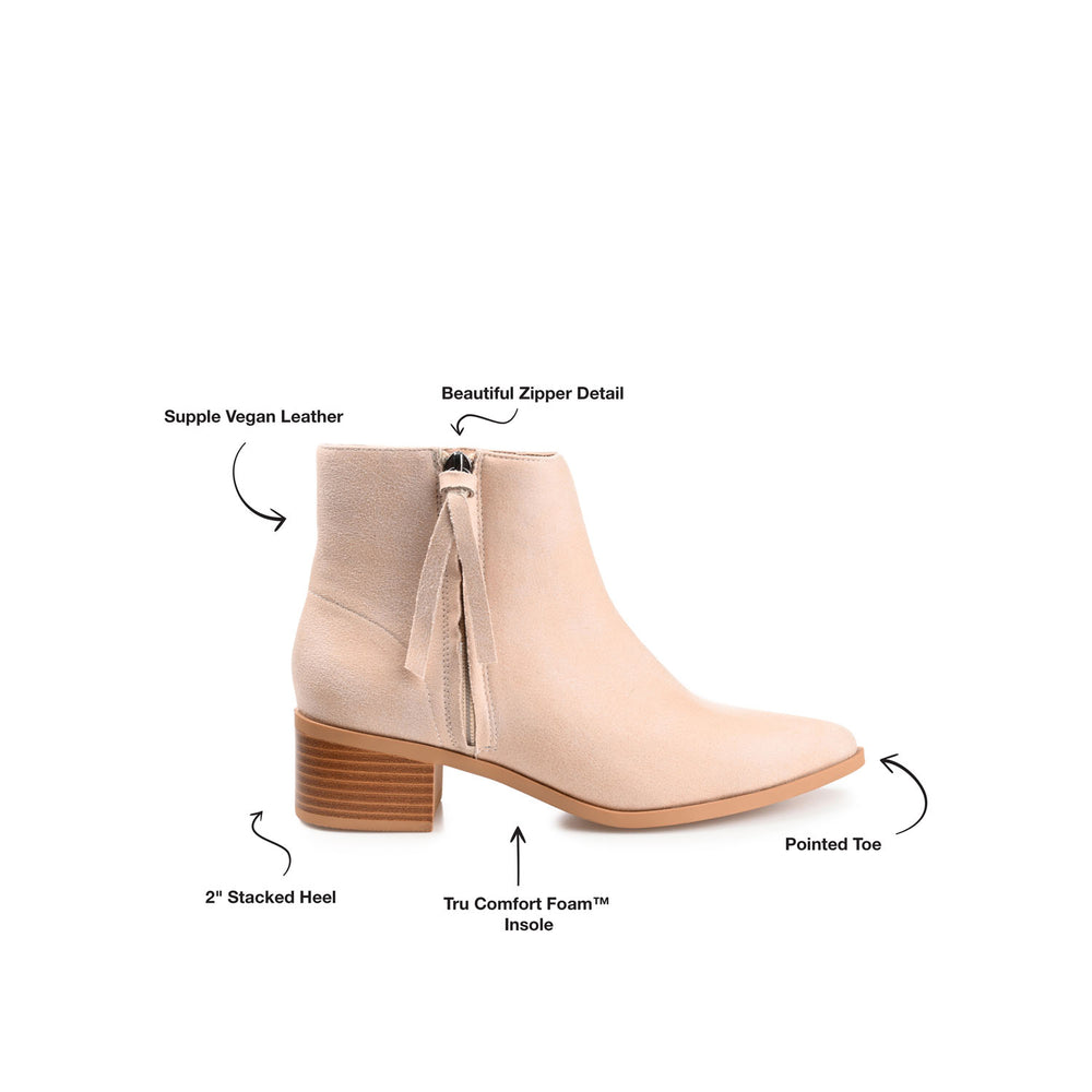 SADIYA ZIP-UP BOOTIES IN SUEDE