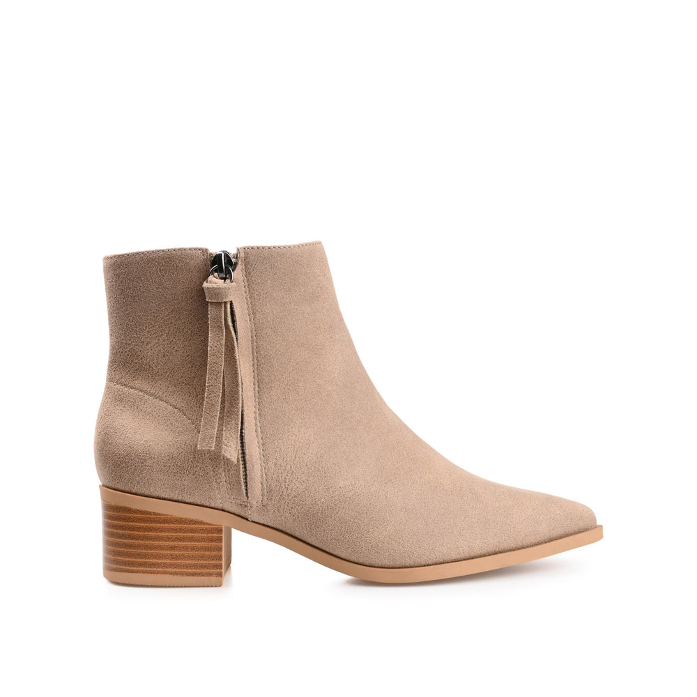 SADIYA ZIP-UP BOOTIES IN SUEDE